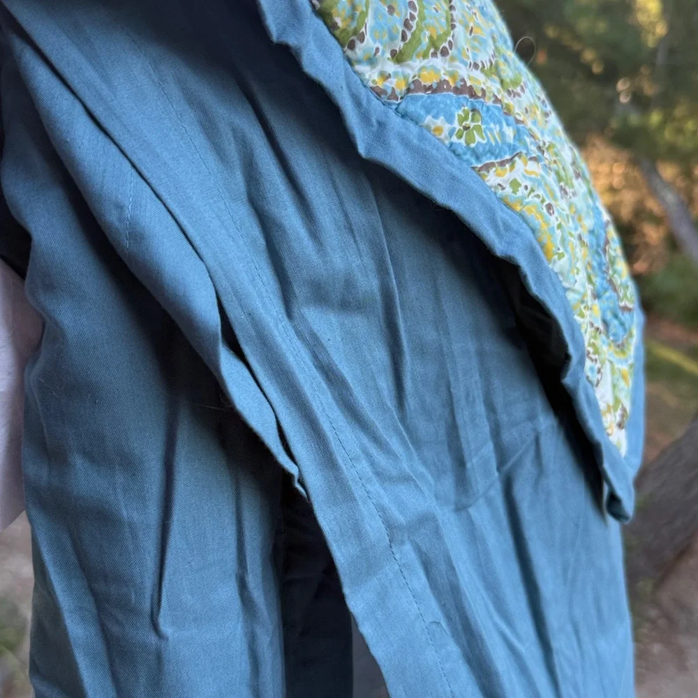 Pottery Barn Shams 2 set‎ Rosalie Paisley Euro covers  quilted greens turquoise